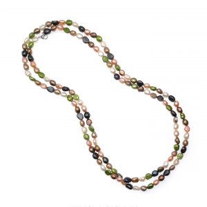 8-9mm Freshwater Pearl with 925 Silver Clasp Necklace