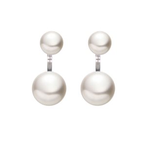 7-11mm Freshwater Pearl with 925 Silver Double Earring