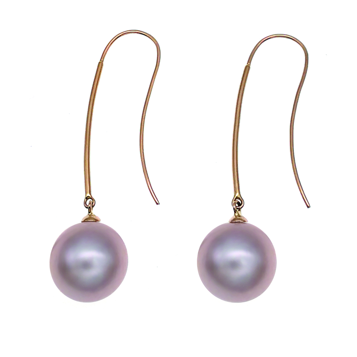 11-12mm Freshwater Pearl with 14K/585 Rose Gold Earring