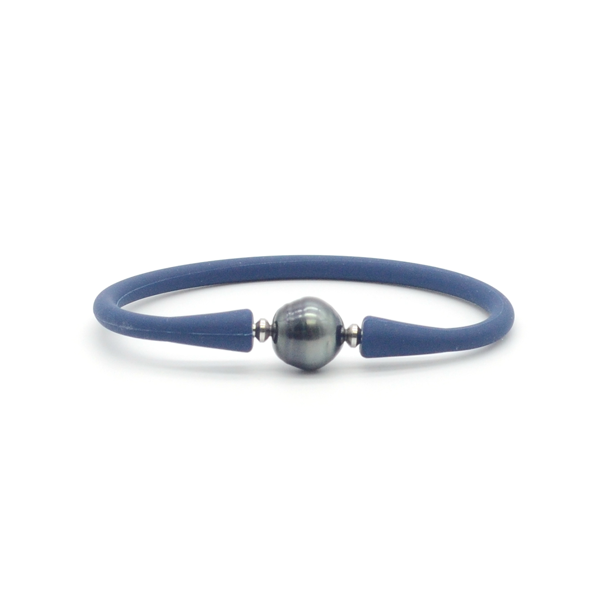 11-12mm Tahitian Pearl with Silicone Bracelet