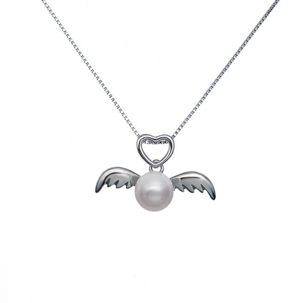 6-7mm Freshwater Pearl with 925 Silver Swing pendant 6-7mm Freshwater Pearl with 925 Silver Swing pendant