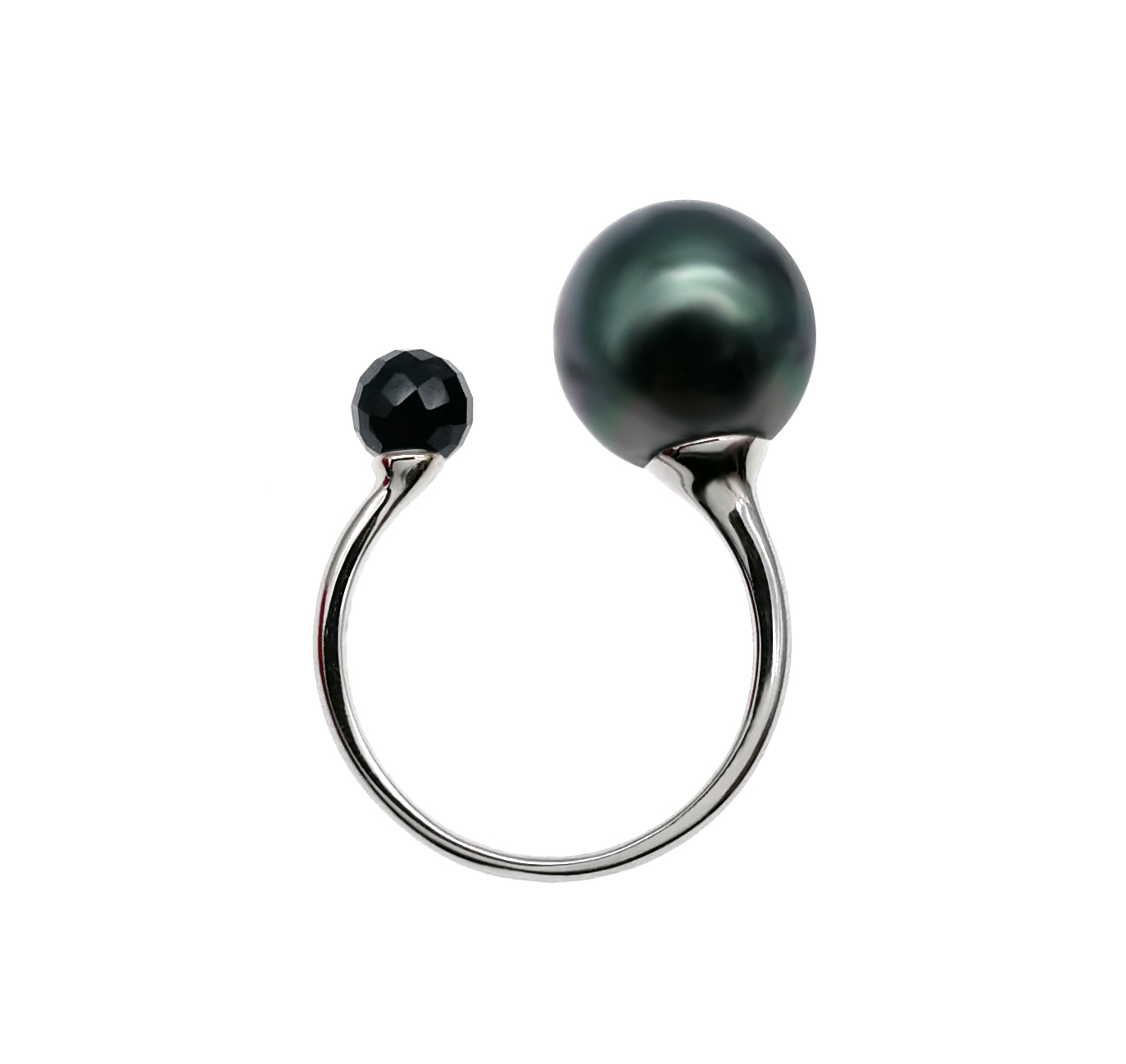 9-10mm Tahitain Pearl with 925 Silver Ring