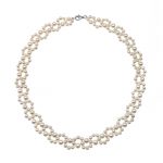 4-6mm Freshwater Pearl knitted Necklace