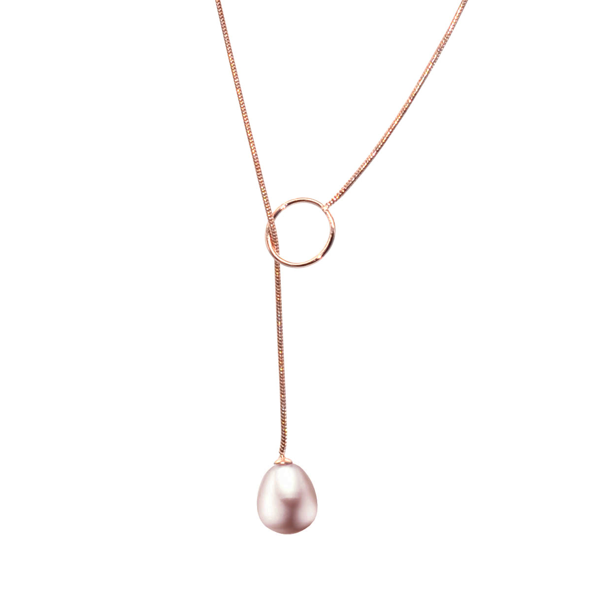 8-9mm Freshwater Pearl with 925 Silver Necklace